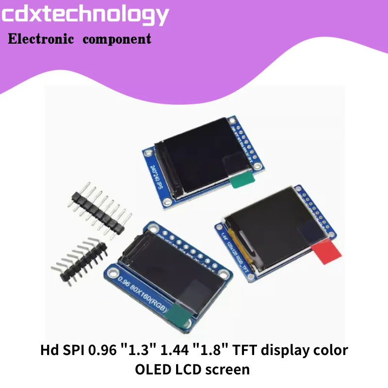 HD SPI TFT ÷ ÷ OLED LCD ũ, 0.96 1.3 1.44 1.8 st7735
